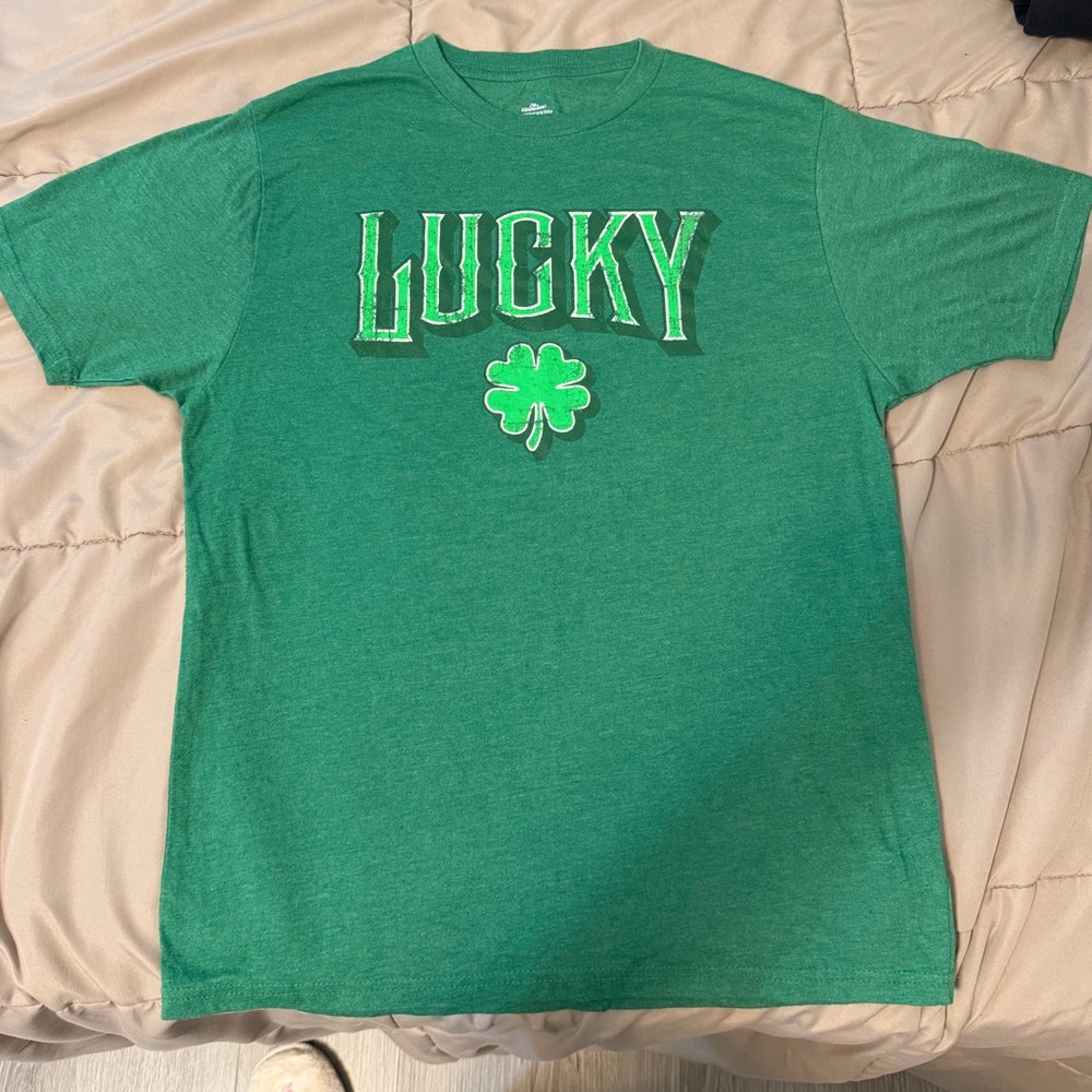 Green Lucky Graphic T-Shirt